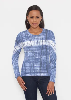 Denim Tie Dye (14230) ~ Signature Long Sleeve Crew Shirt