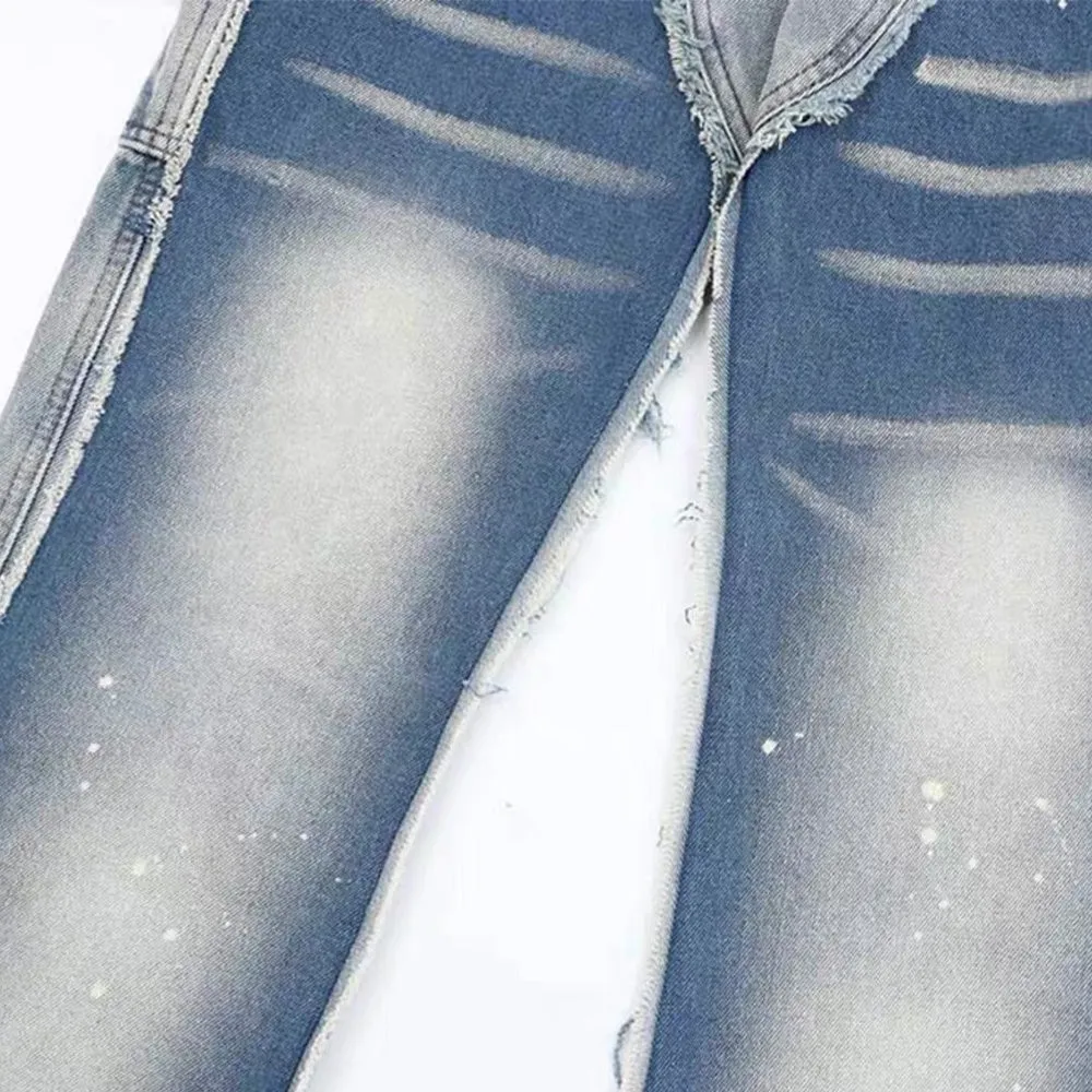 DF | Blue Panelled Design Jeans