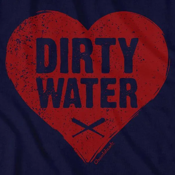 Dirty Water Baseball Heart T-Shirt