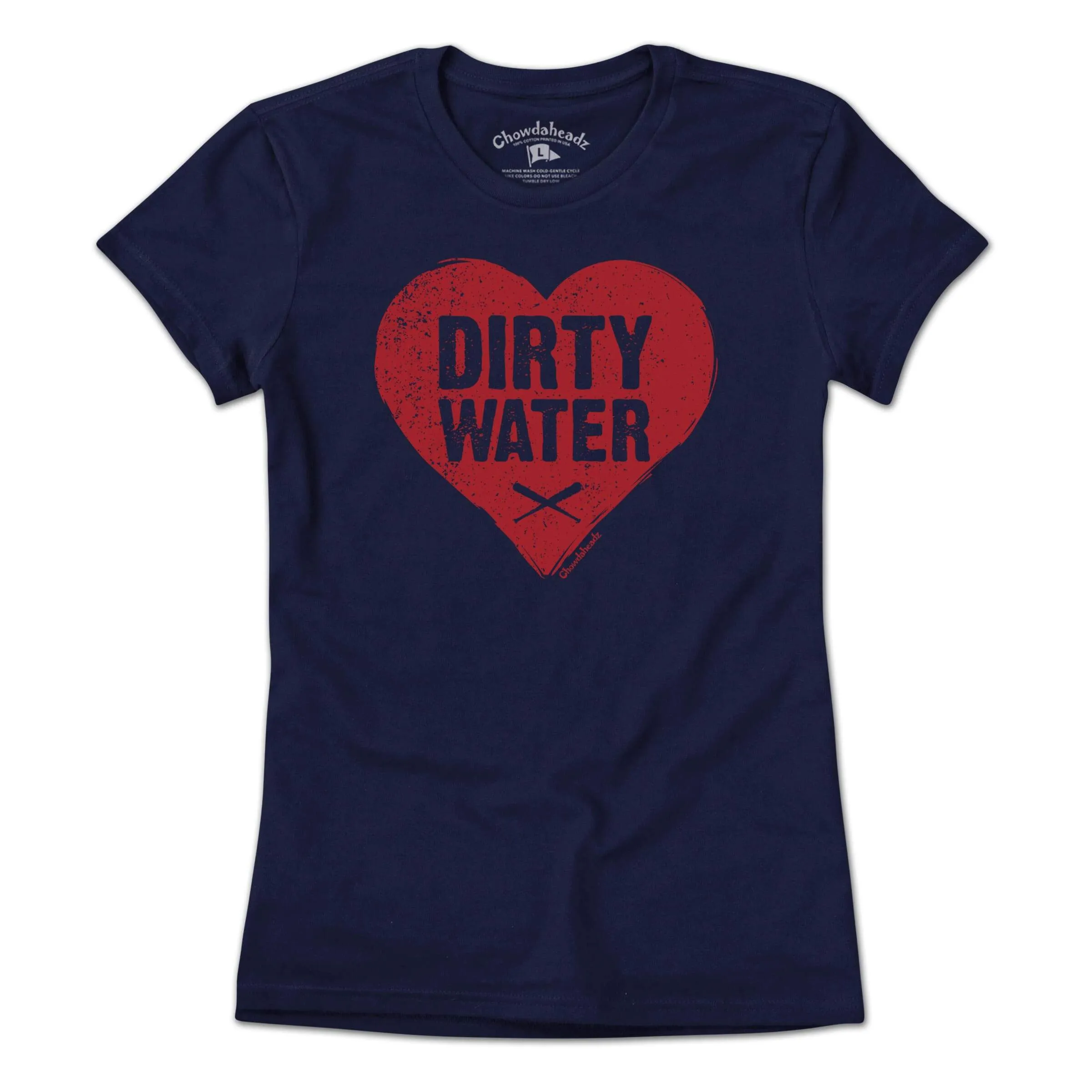 Dirty Water Baseball Heart T-Shirt