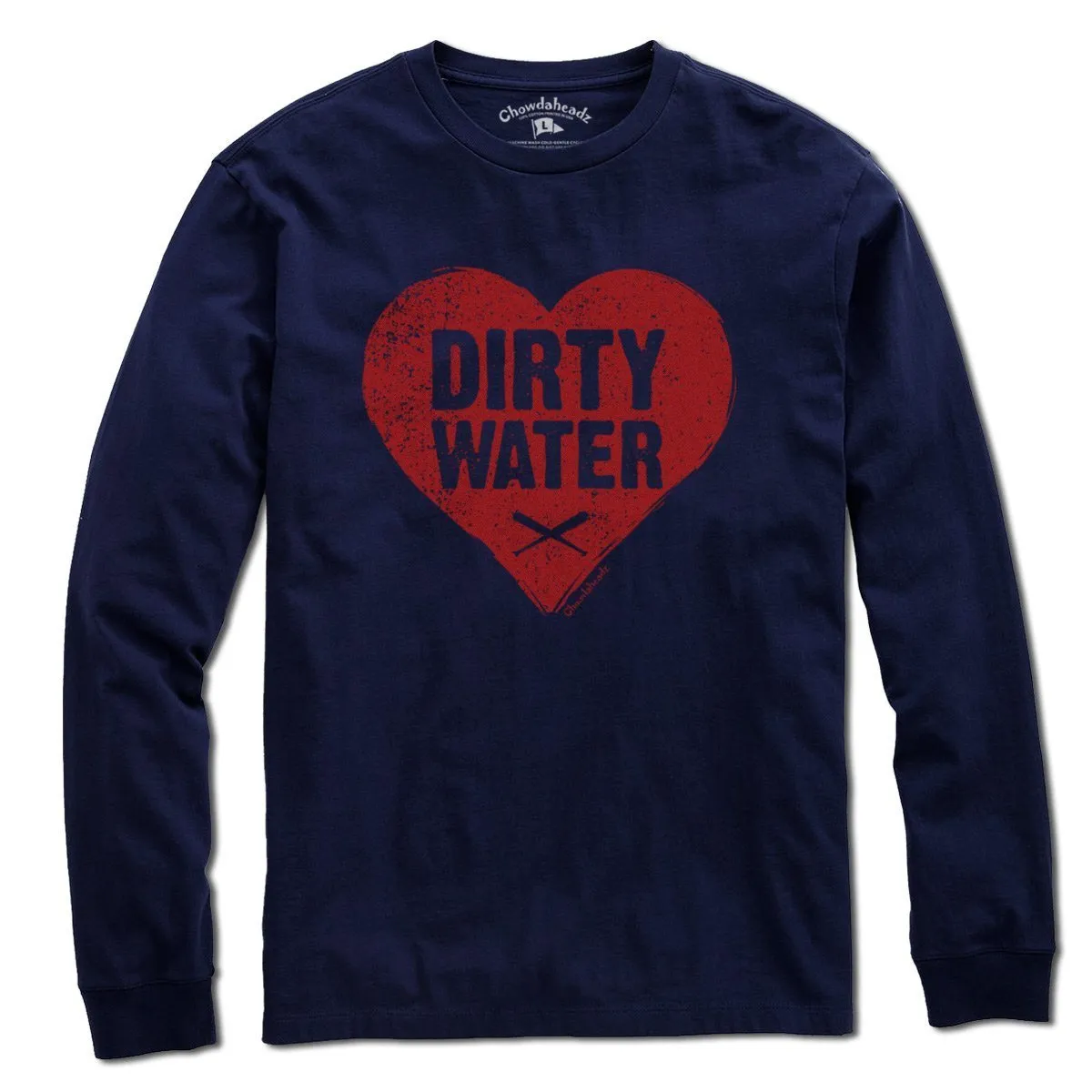 Dirty Water Baseball Heart T-Shirt