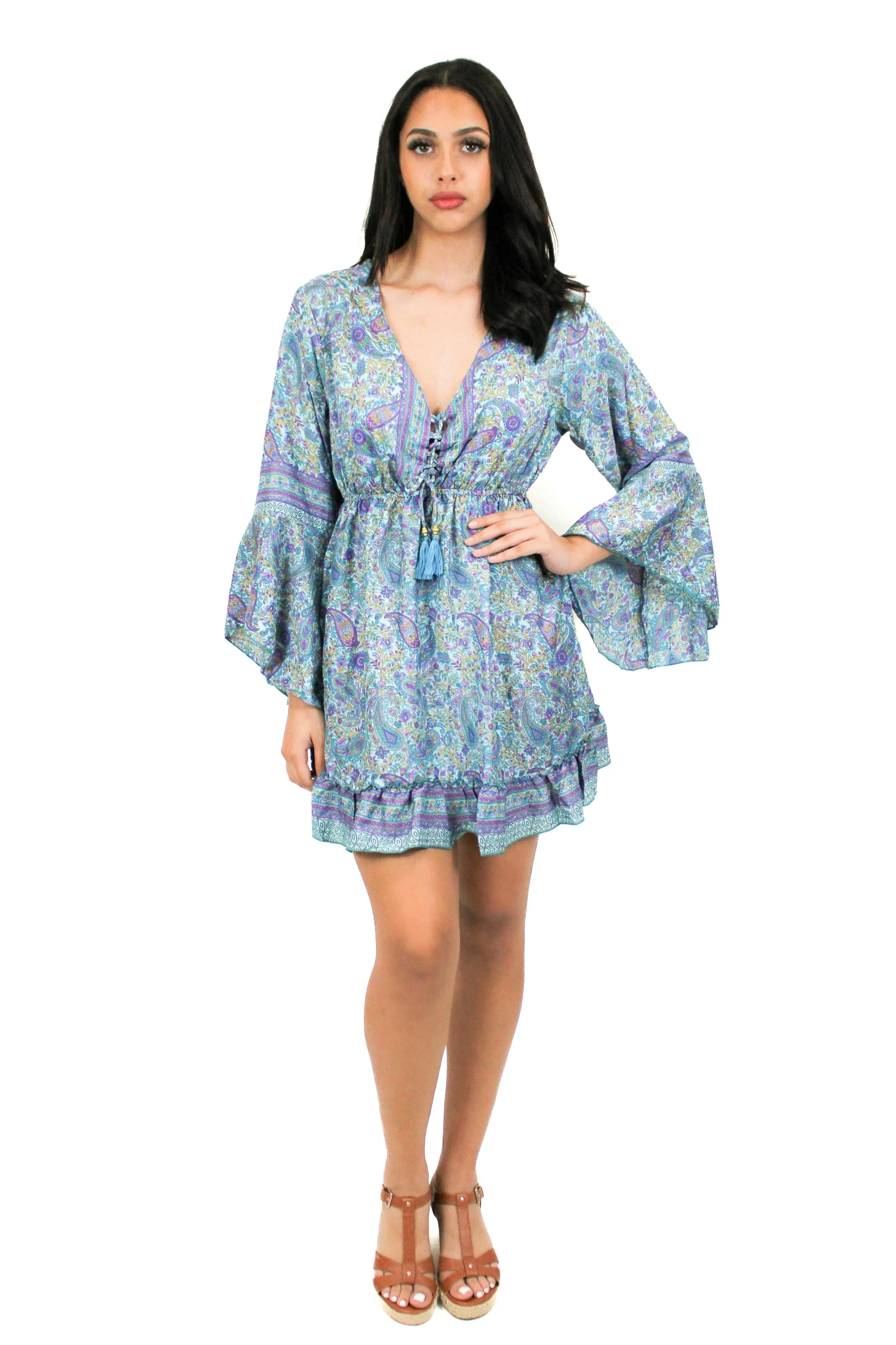 DK-5049 Dress in Lime Mix