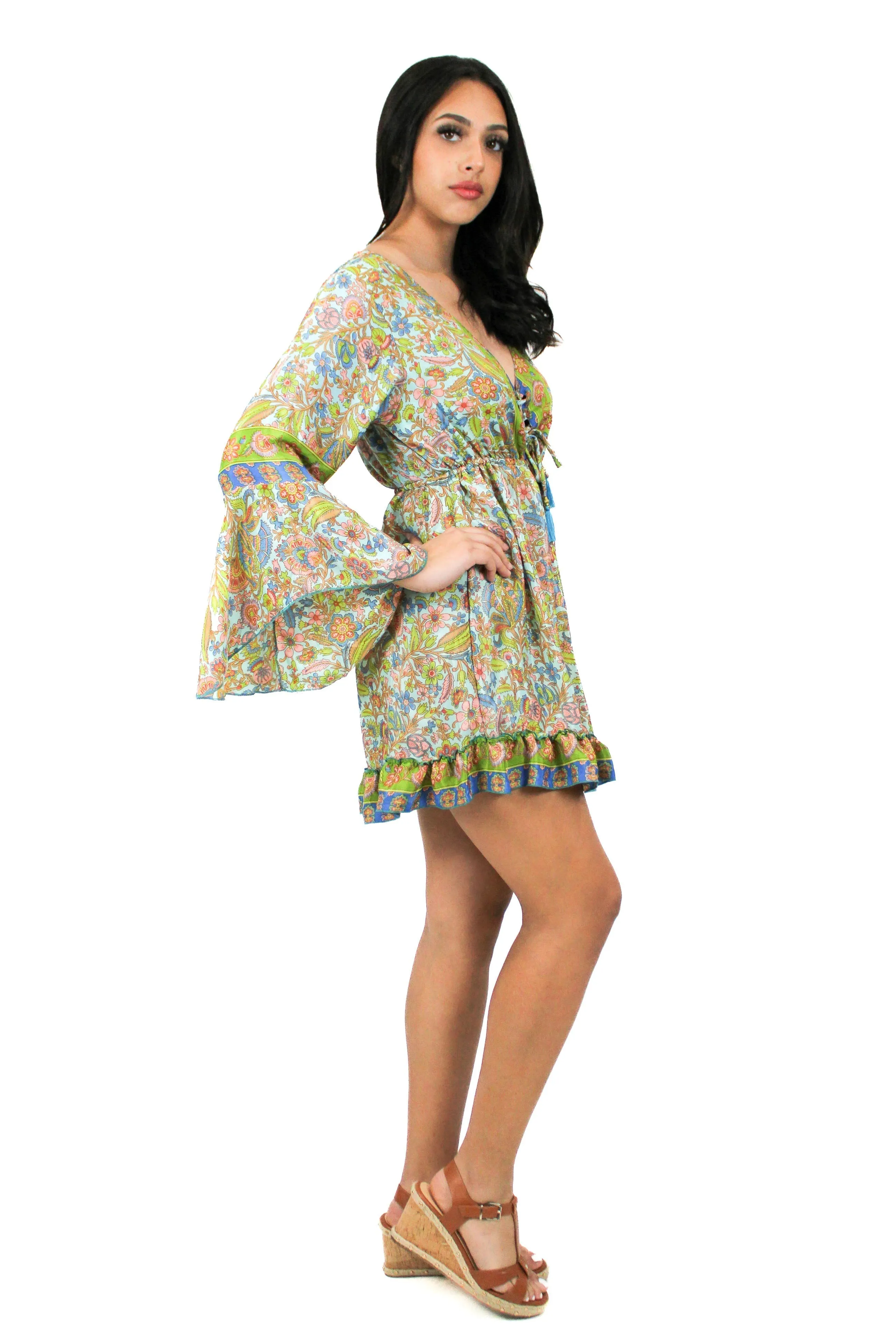 DK-5049 Dress in Lime Mix