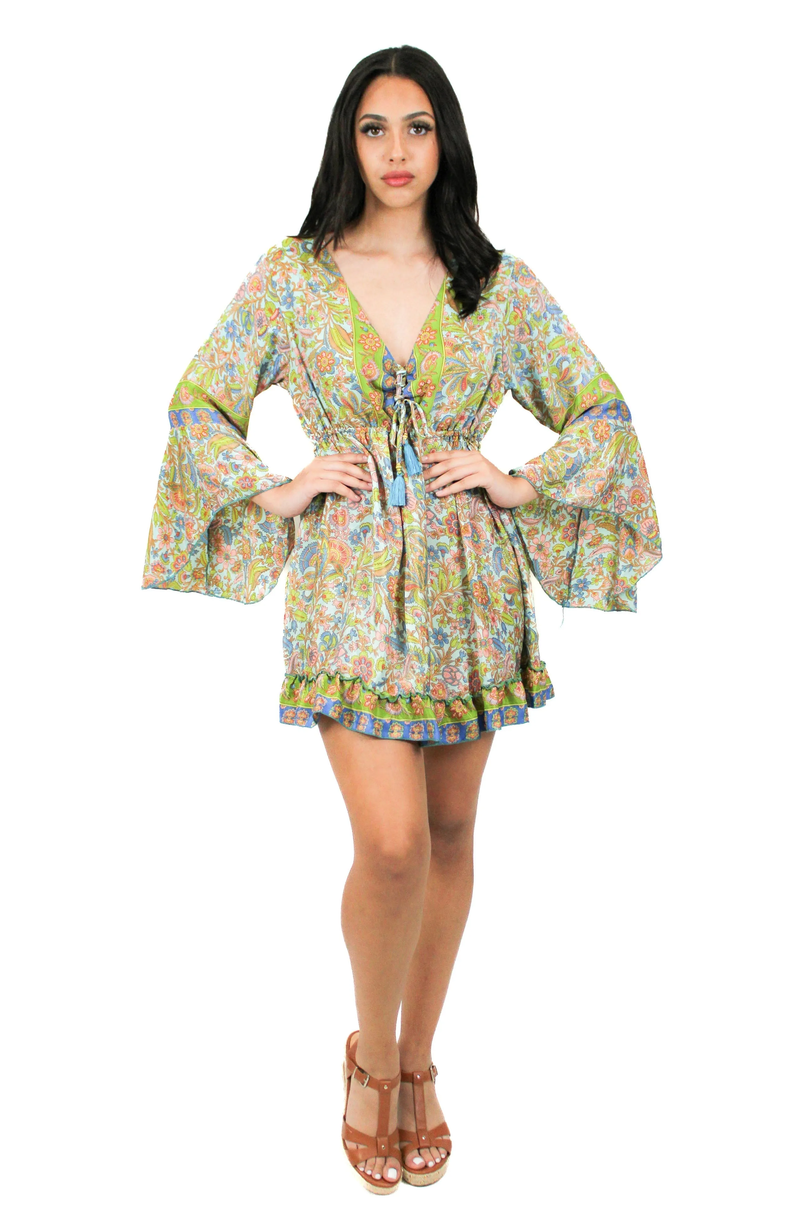DK-5049 Dress in Lime Mix