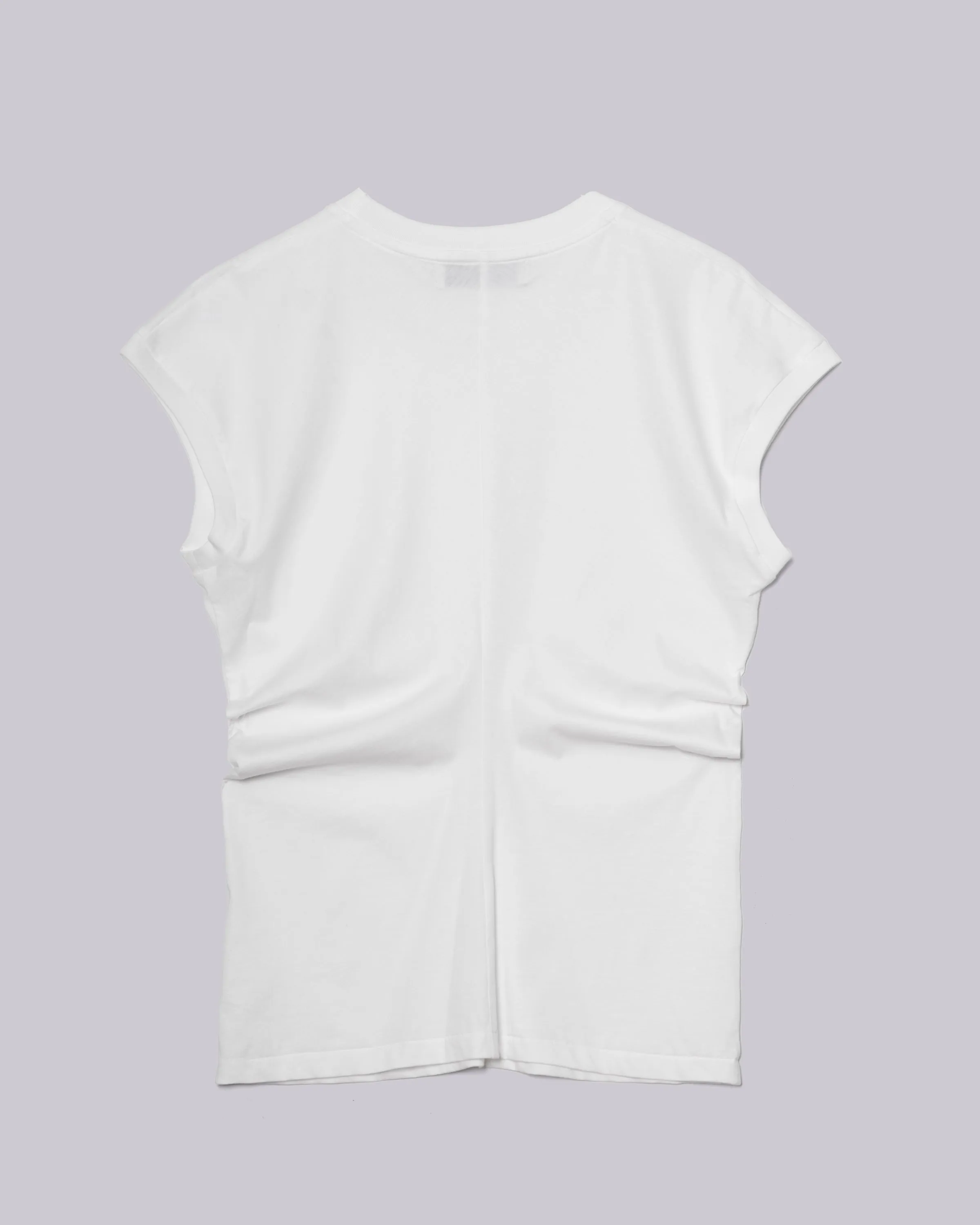 Draped Tee in  White