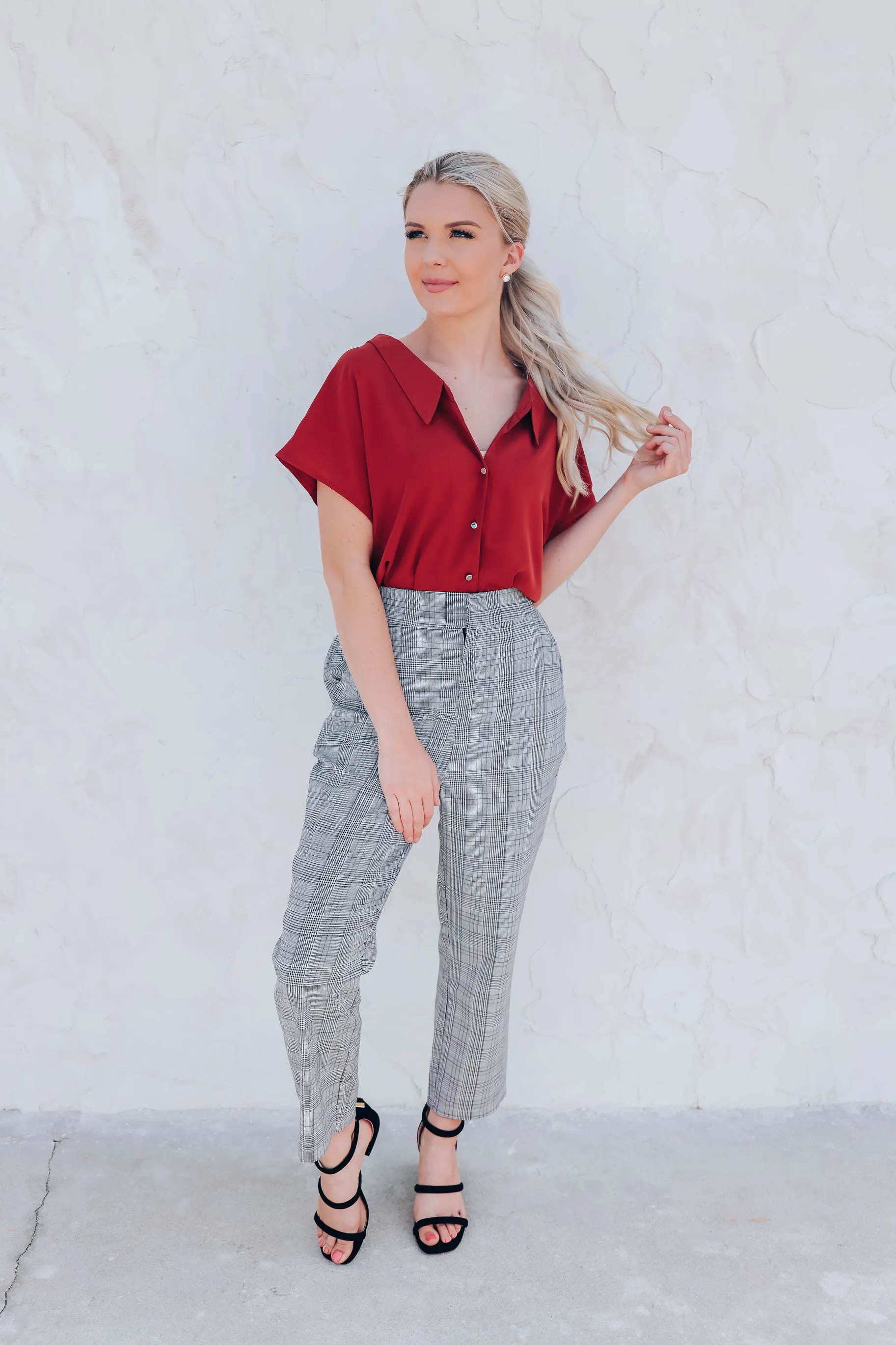 Driftwood Blouse - Brick