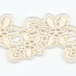 Embroidered Chemical Lace #158 Milk