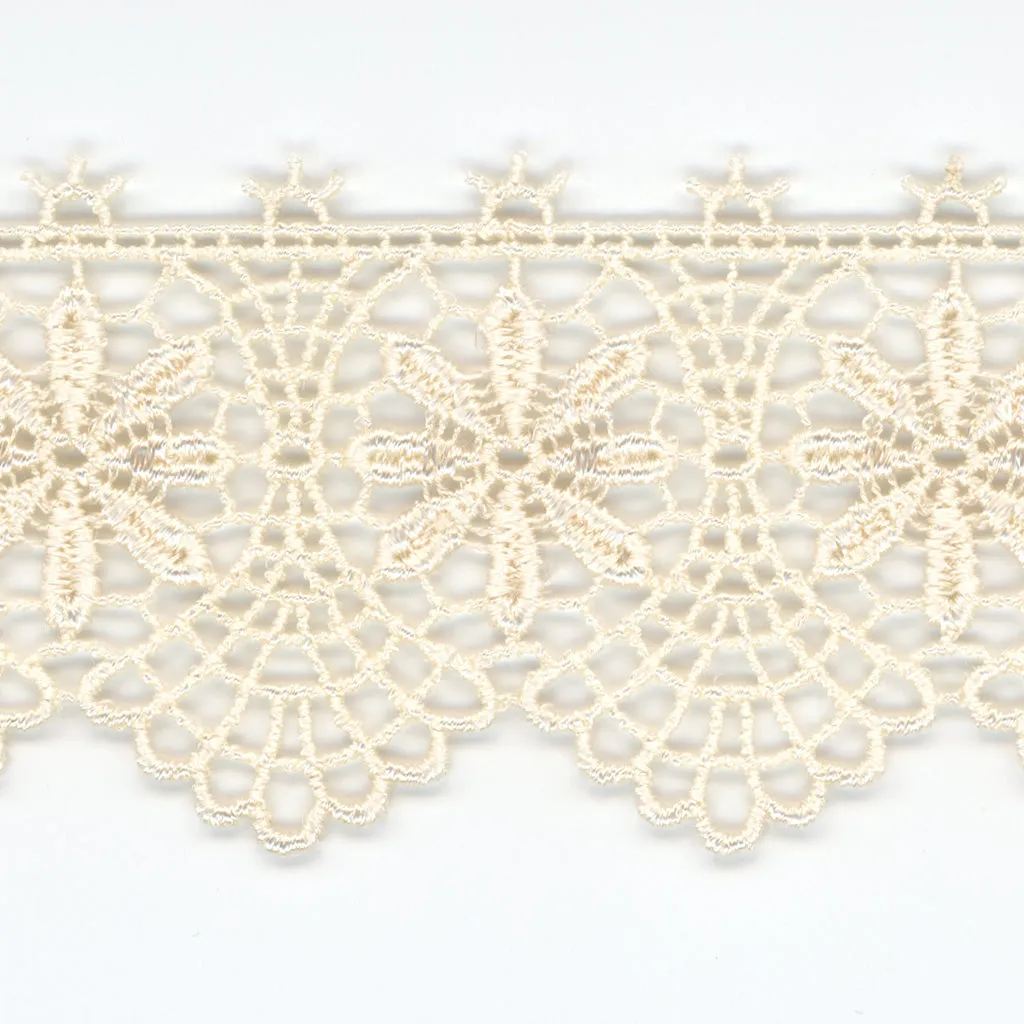 Embroidered Chemical Lace #158 Milk