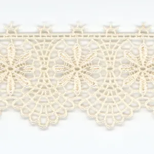 Embroidered Chemical Lace #158 Milk