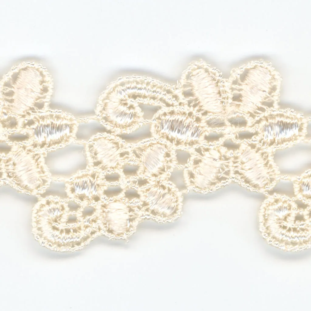 Embroidered Chemical Lace #158 Milk