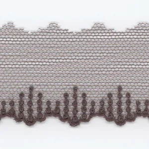 Embroidered Tulle Lace #141 Dark Plum
