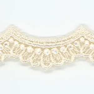 Embroidered Tulle Lace #158 Milk
