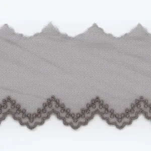 Embroidered Tulle Lace #159 Medium Gray