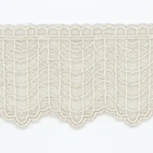 Embroidered Tulle Lace #48 Silver