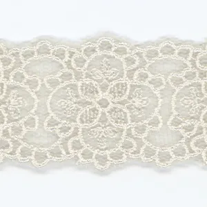 Embroidered Tulle Lace #48 Silver