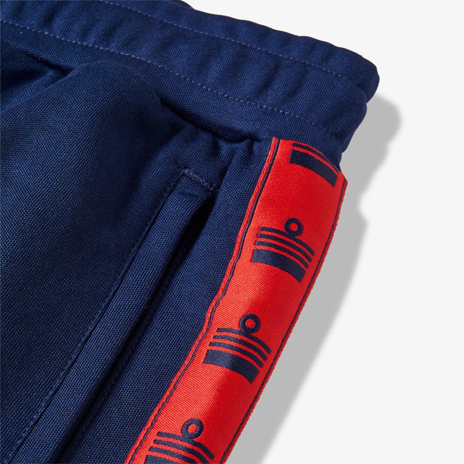 Enville Repeat Tape Track Pants - Navy/Red
