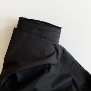 Enzyme-Washed Cotton Poplin - Black