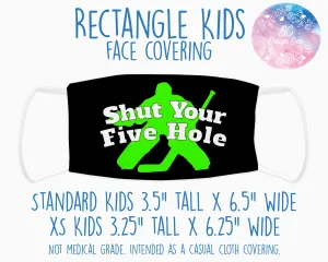 Face Covering Hockey Five Hole Black Green