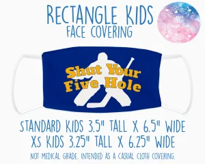 Face Covering Hockey Five Hole Blue Yellow