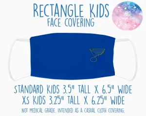Face Covering St. Louis Blues Small Logo Blue