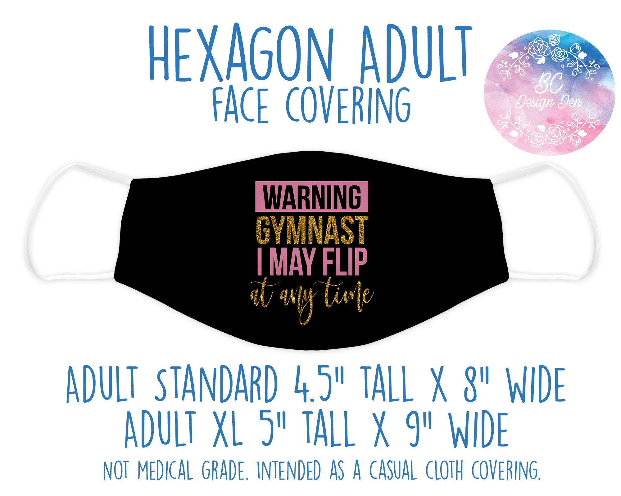 Face Covering Warning Gymnast