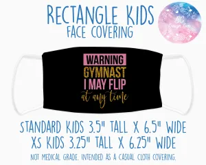 Face Covering Warning Gymnast