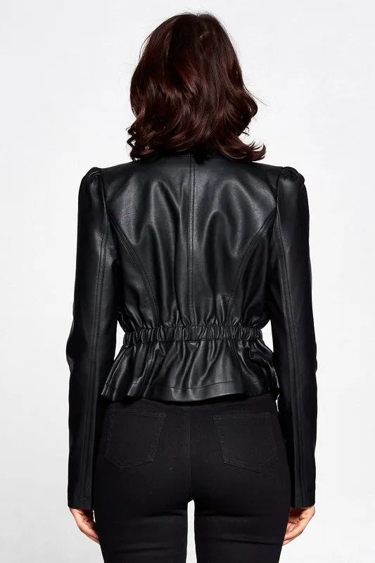 Faux Leather Jacket