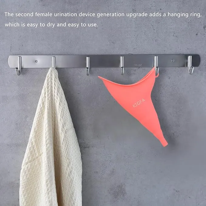 Female Urination Device,Reusable Portable Female Urinal Silicone Women to Pee Standing Up,Female Urinal Set Fits Outdoor Travel,Camping&Hiking,2 Sets
