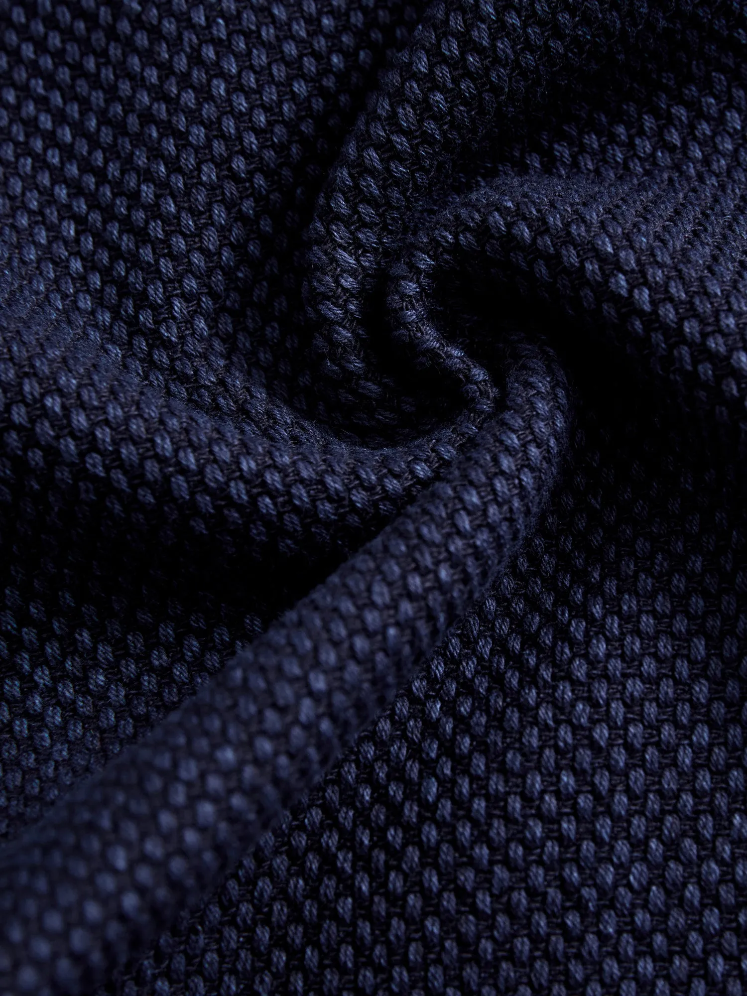 Fine Sashiko Hand Dyed 5-Pocket Pants in Indigo