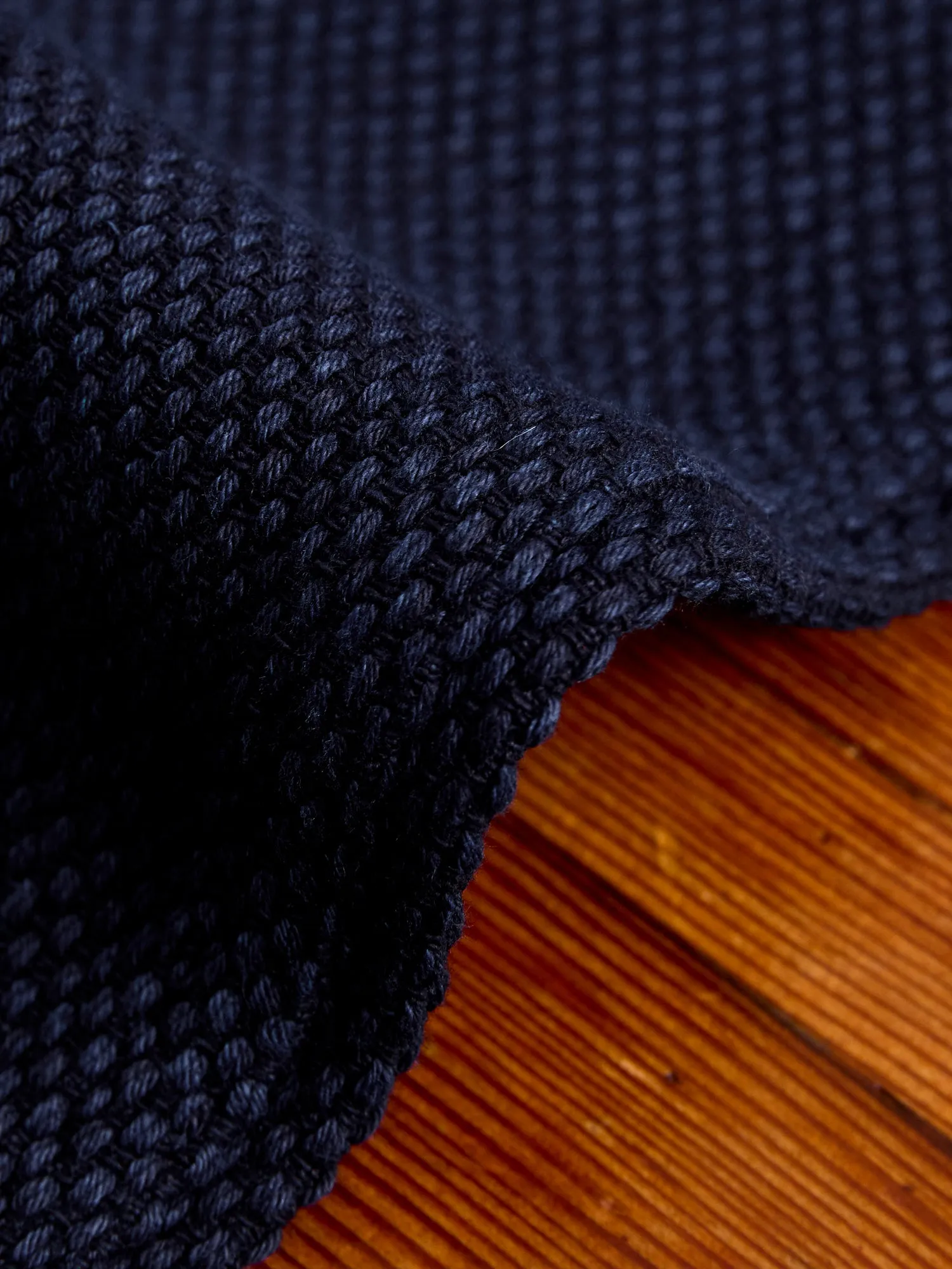 Fine Sashiko Hand Dyed 5-Pocket Pants in Indigo