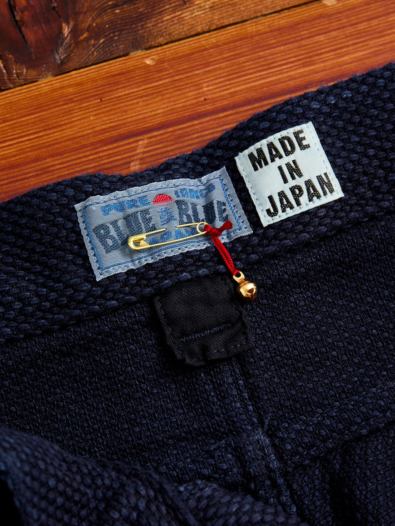 Fine Sashiko Hand Dyed 5-Pocket Pants in Indigo
