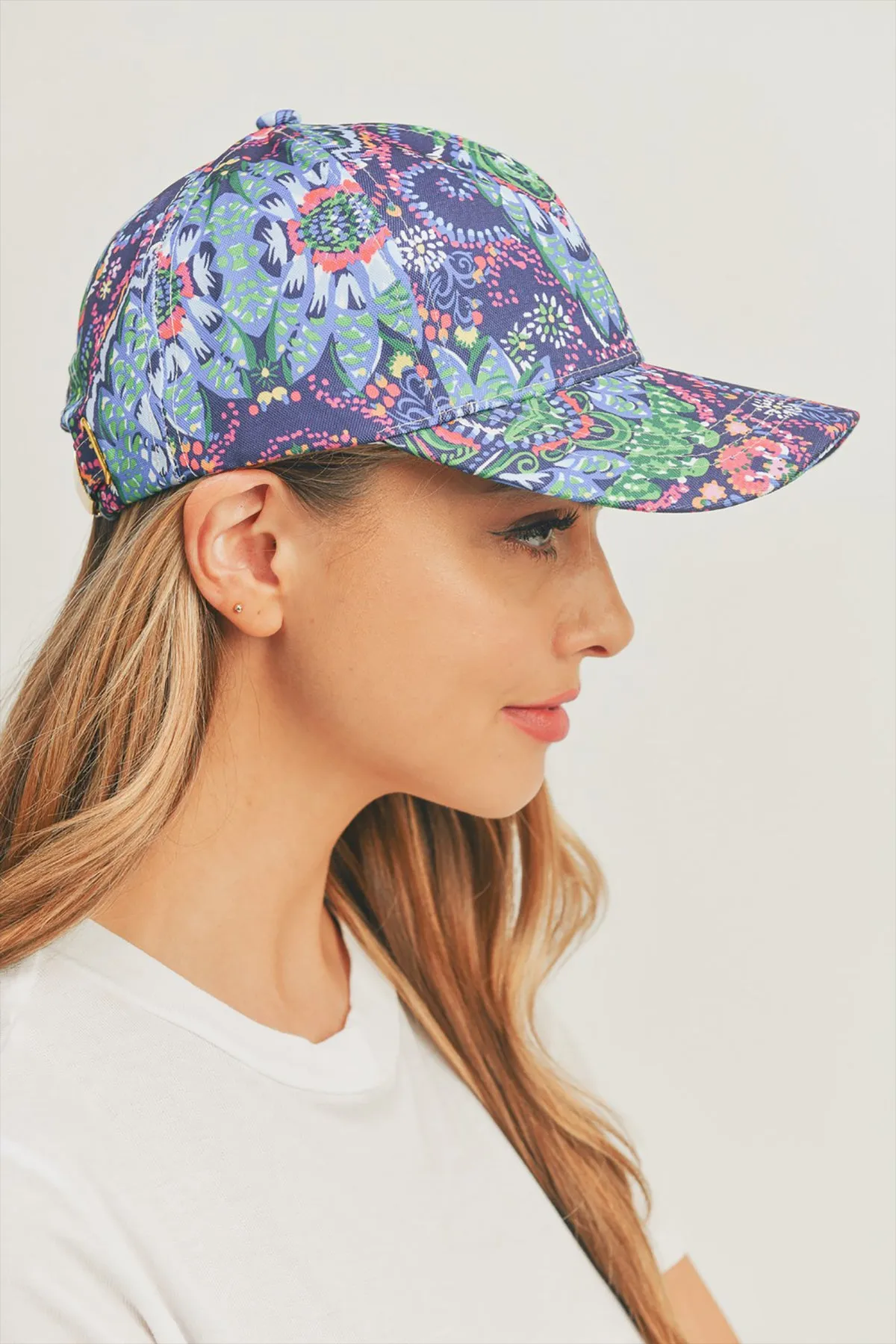 FLORAL PAISLEY, BASEBALL CAP