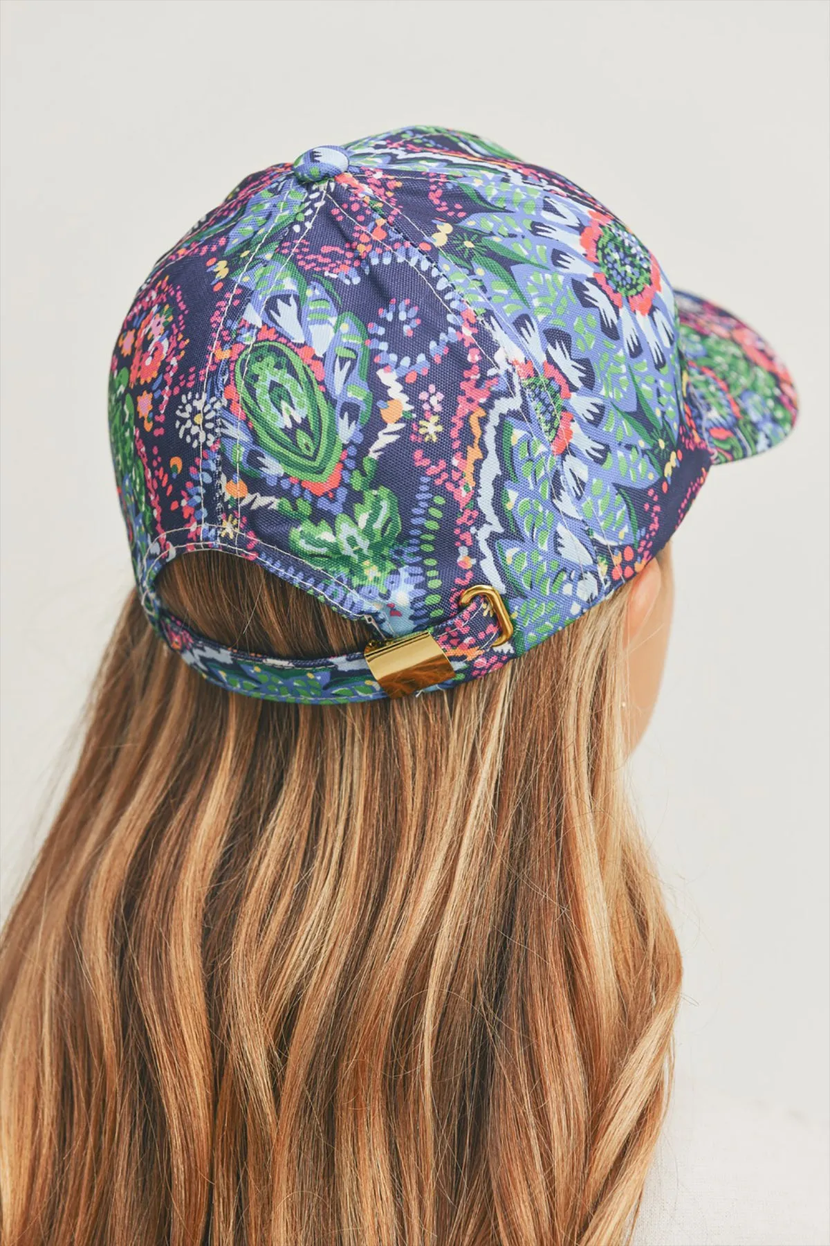 FLORAL PAISLEY, BASEBALL CAP