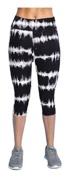 Floral Printing Capris Leggings Lady's Casual Stretched Pants Elastic Cropped Leggings RL156