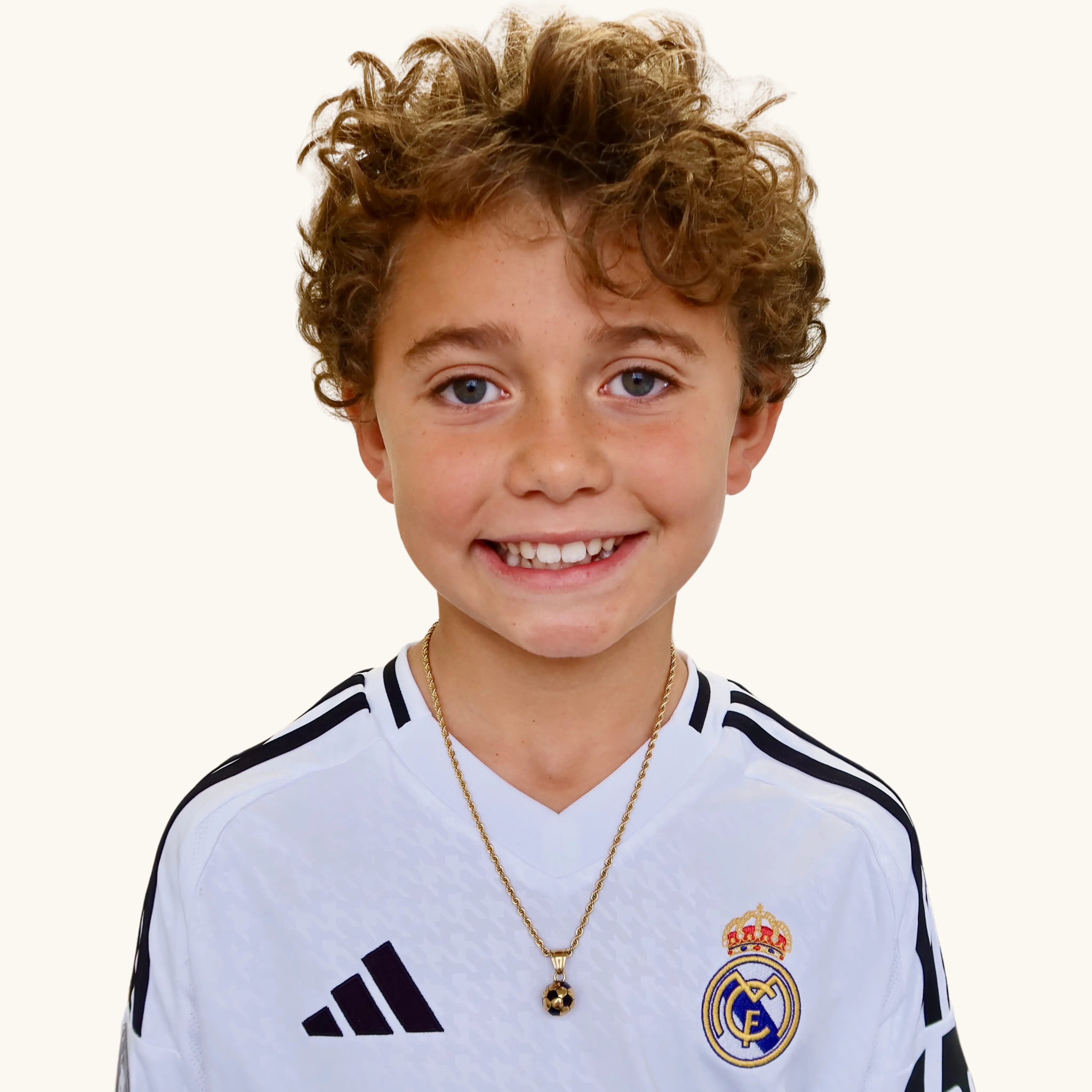 Gold Soccer Pendant Necklace