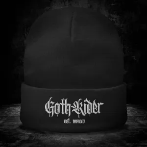 GothRider Classic Embroidered Beanie