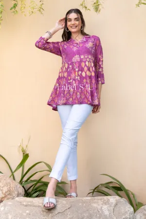 Gulmohar Peplum Top