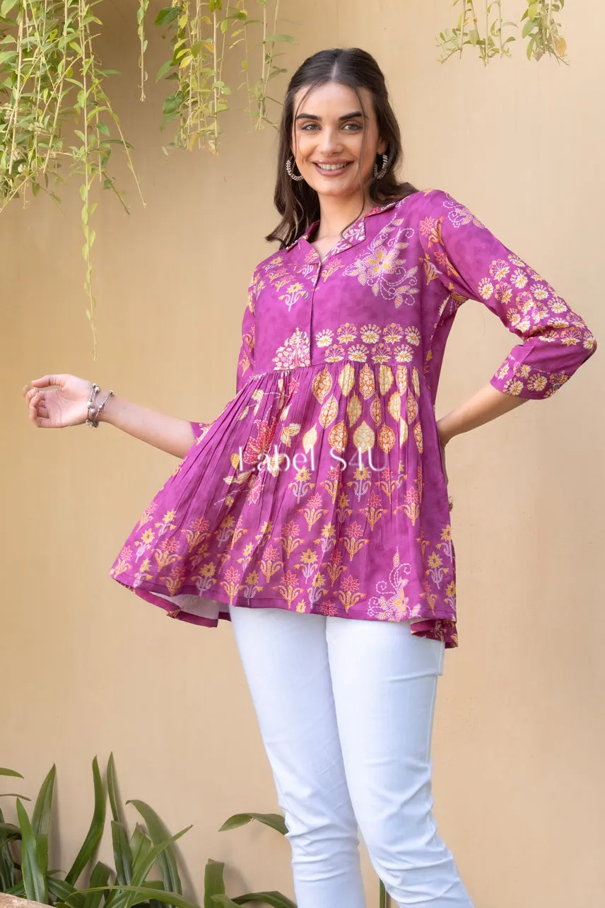 Gulmohar Peplum Top