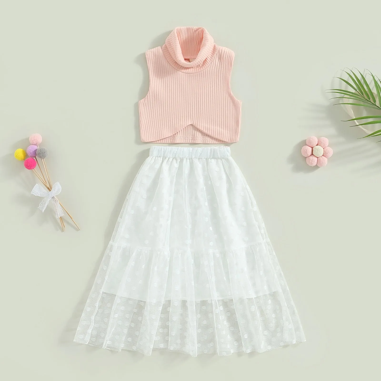 Hannah Mesh Skirt Set