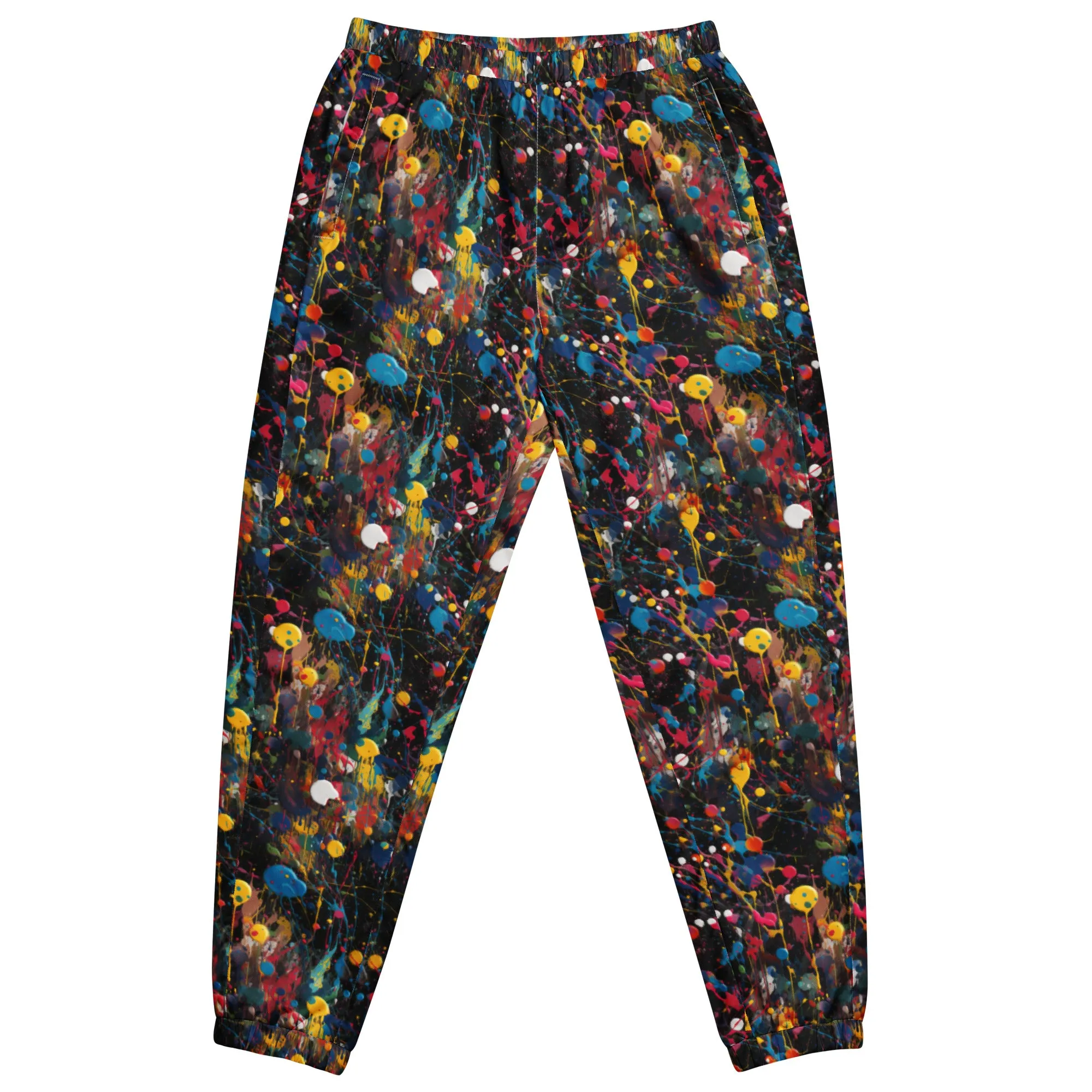 HERO Unisex Spray Paint Print Track Pants: Express Your Artistic Style