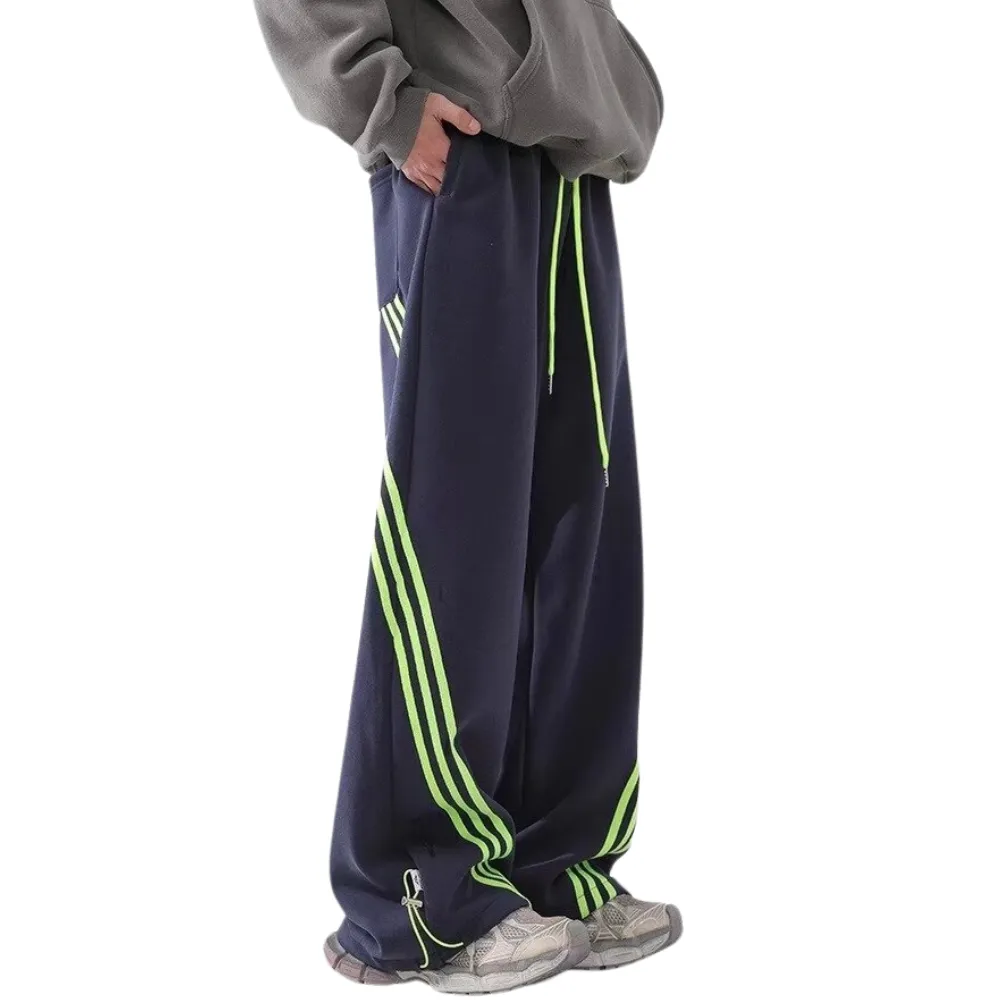 High Street Drawstring Floor-Length Sweatpants