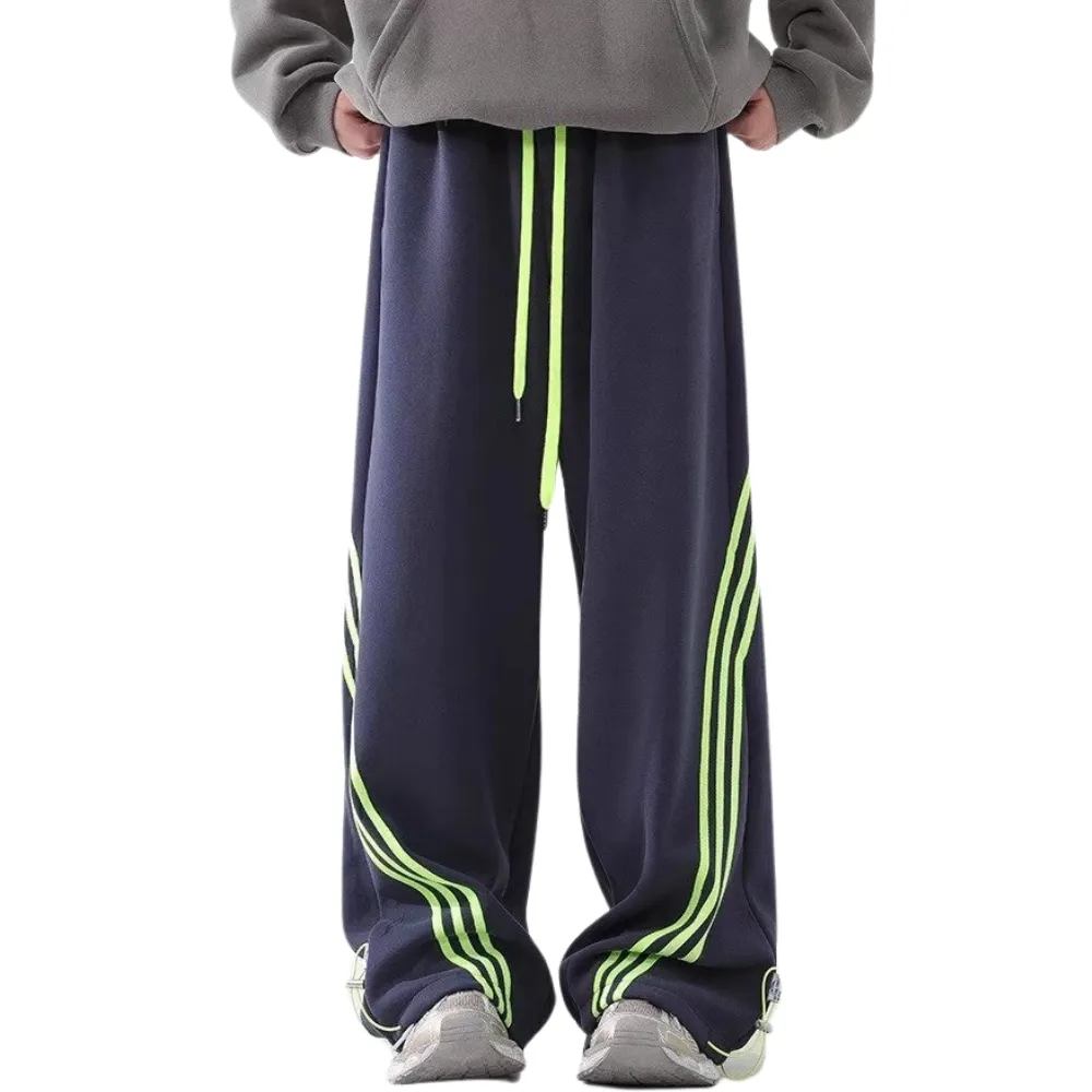 High Street Drawstring Floor-Length Sweatpants