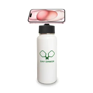 Insulated Water Bottle w/ Magnetic Phone Holder - Day Dinker