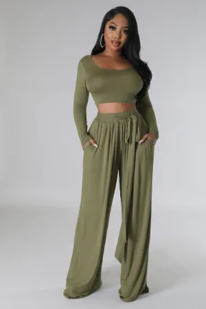 JADA PANT SET | OLIVE