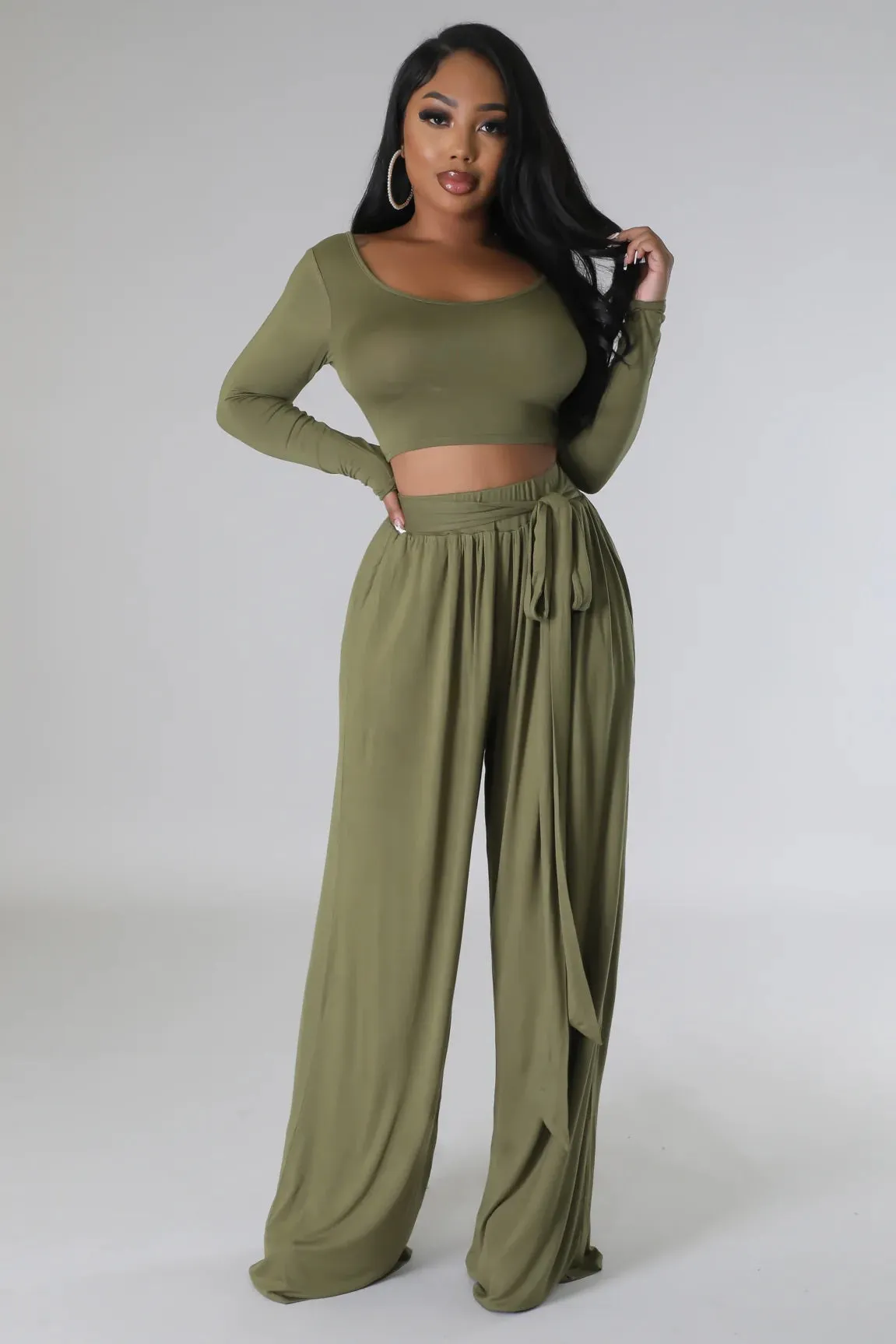 JADA PANT SET | OLIVE