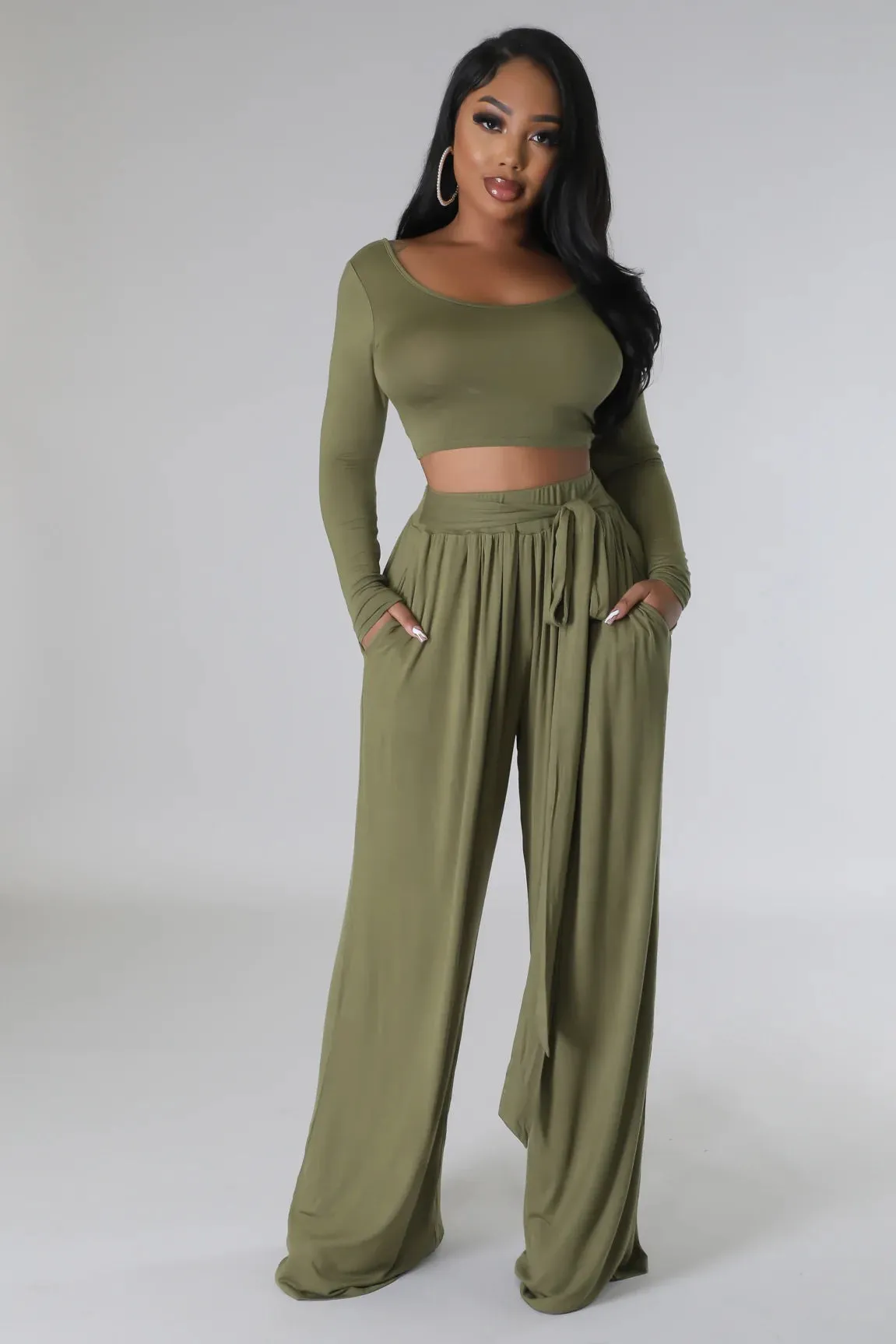 JADA PANT SET | OLIVE