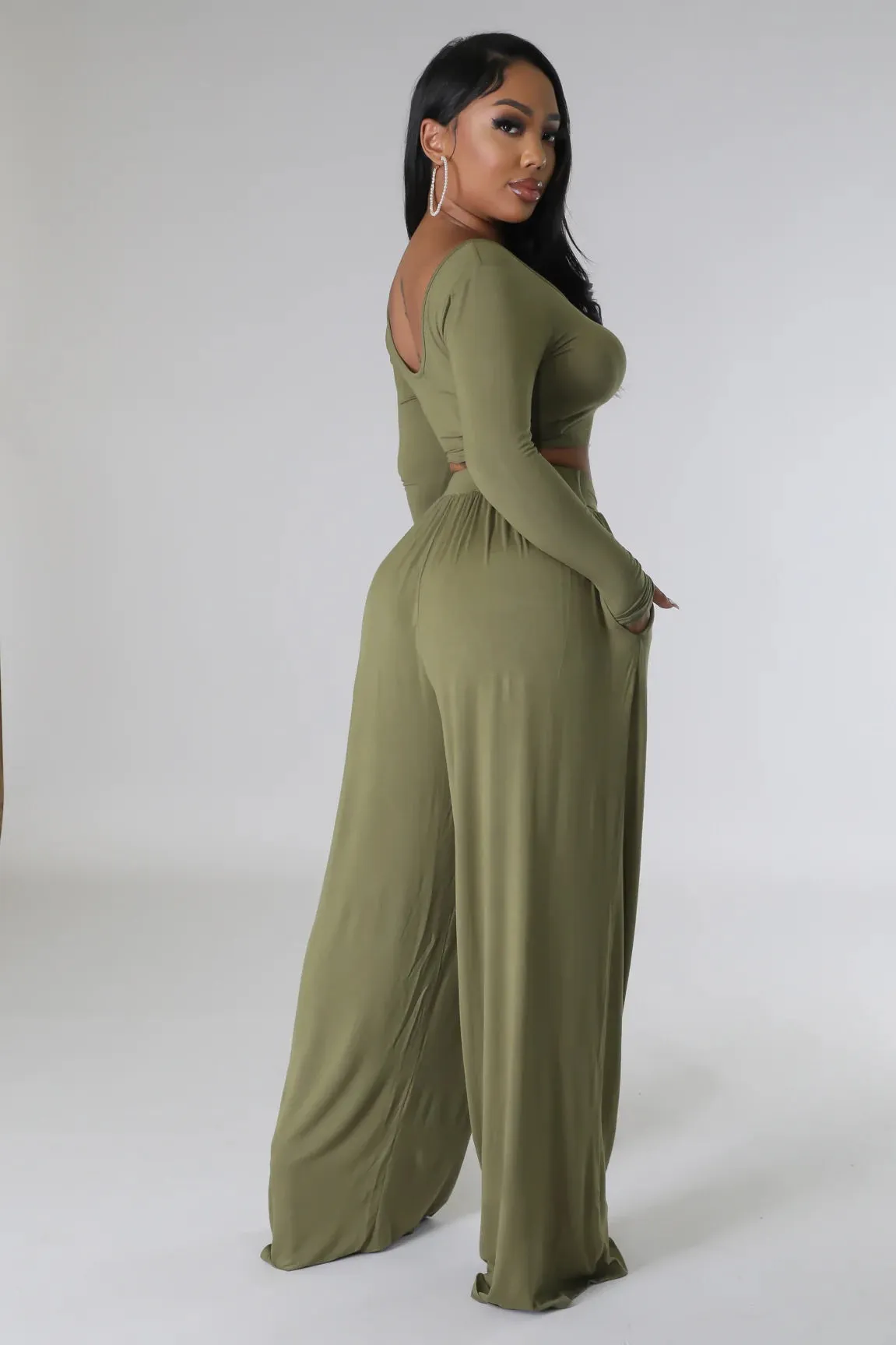 JADA PANT SET | OLIVE