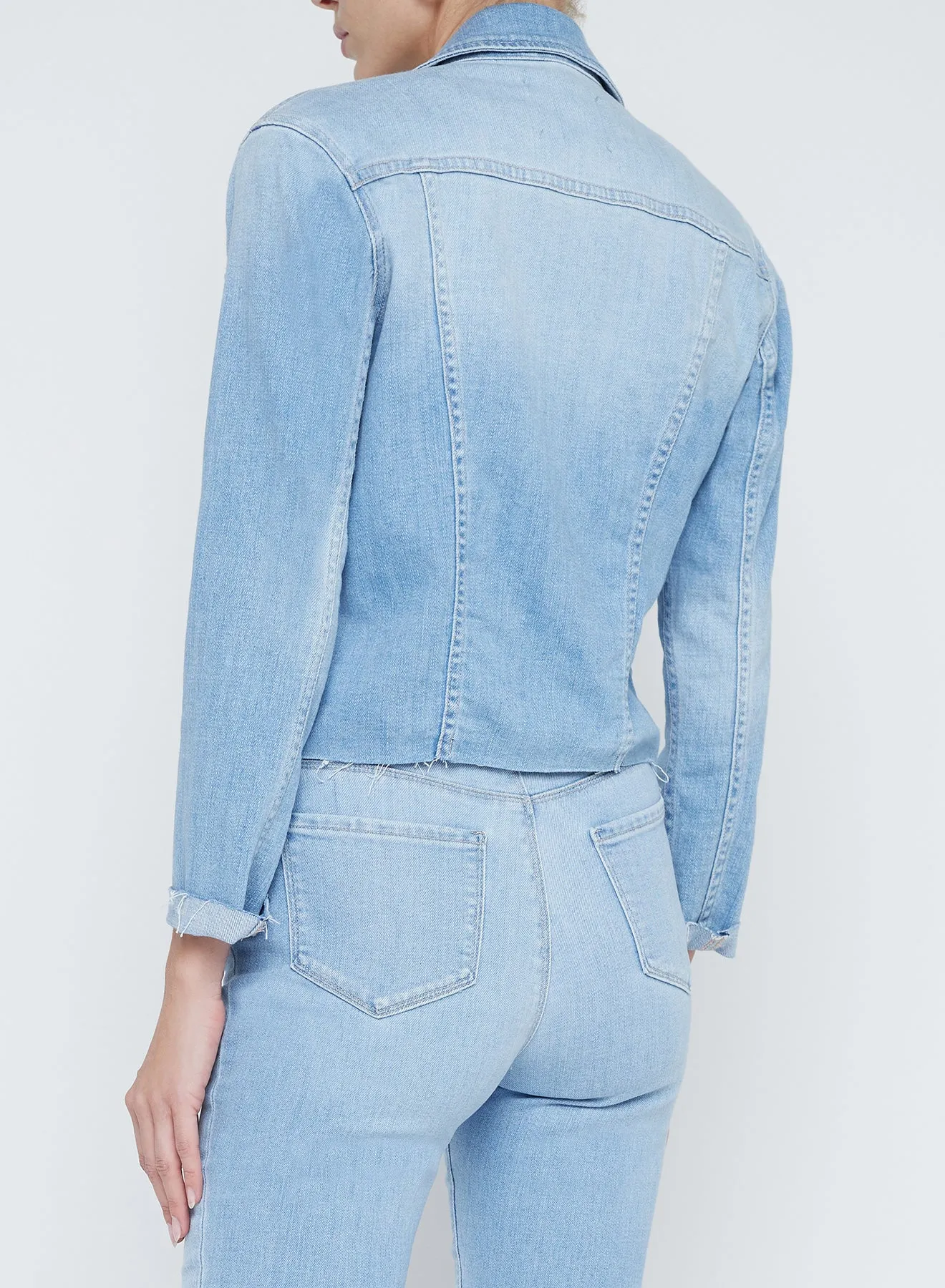 JANELLE SLIM RAW JACKET IN OLYMPIA