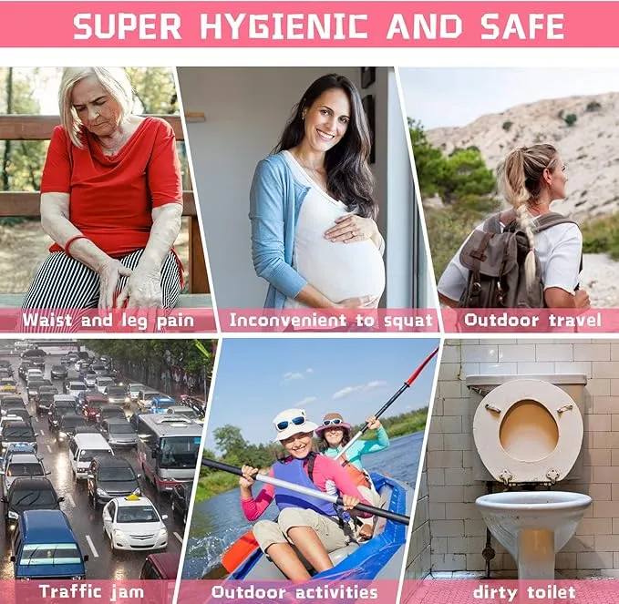 JefDiee Female Urination Device,Silicone Pee Funnel for Women,Female Urinal Women Pee Funnel Allows Women to Pee Standing Up
