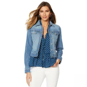 Jessica Simpson Women's Plus Size Pixie Denim Jacket